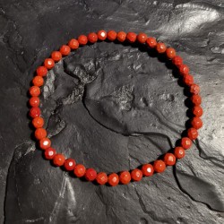 Jaspe rouge - Bracelet facetté - 1er chakra
